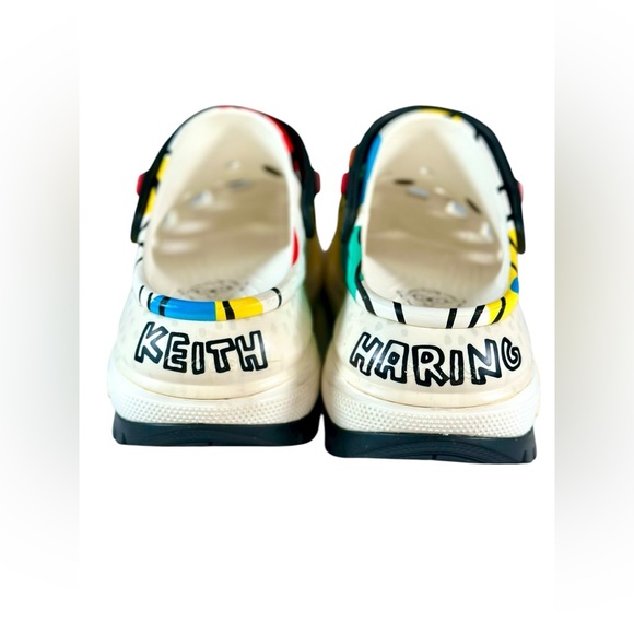Rare Keith Haring X Crocs Mega Crush Log Limited Edition UNISEX - Picture 8 of 16